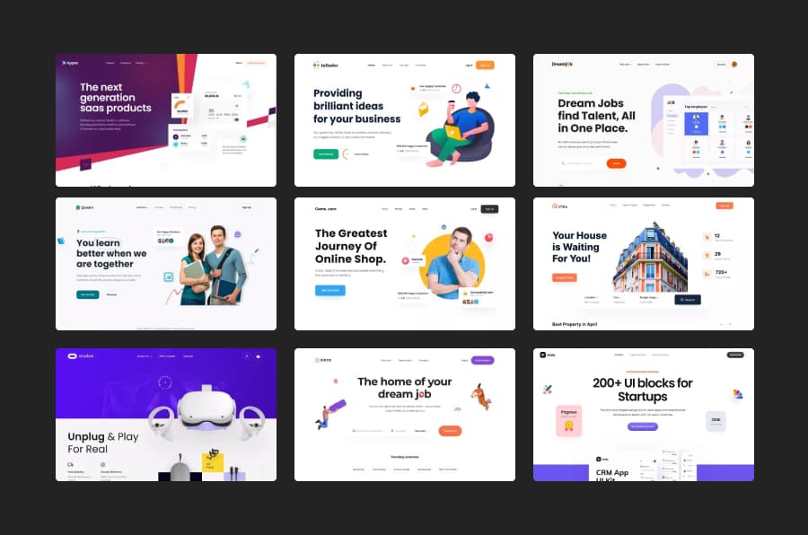 Top 10 Amazing HTML Website Templates